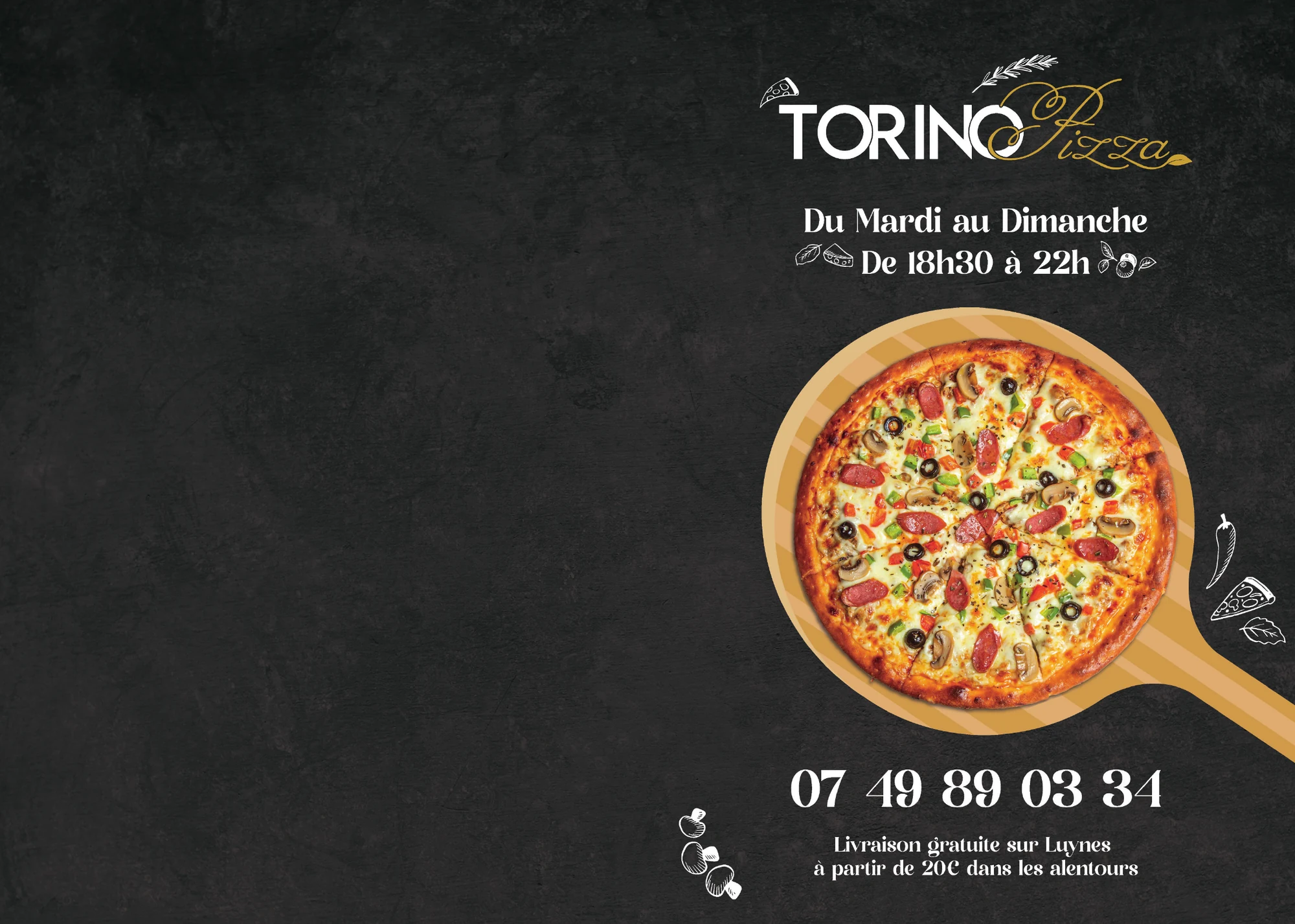 Planche ou support graphique — Torino Pizza, 2