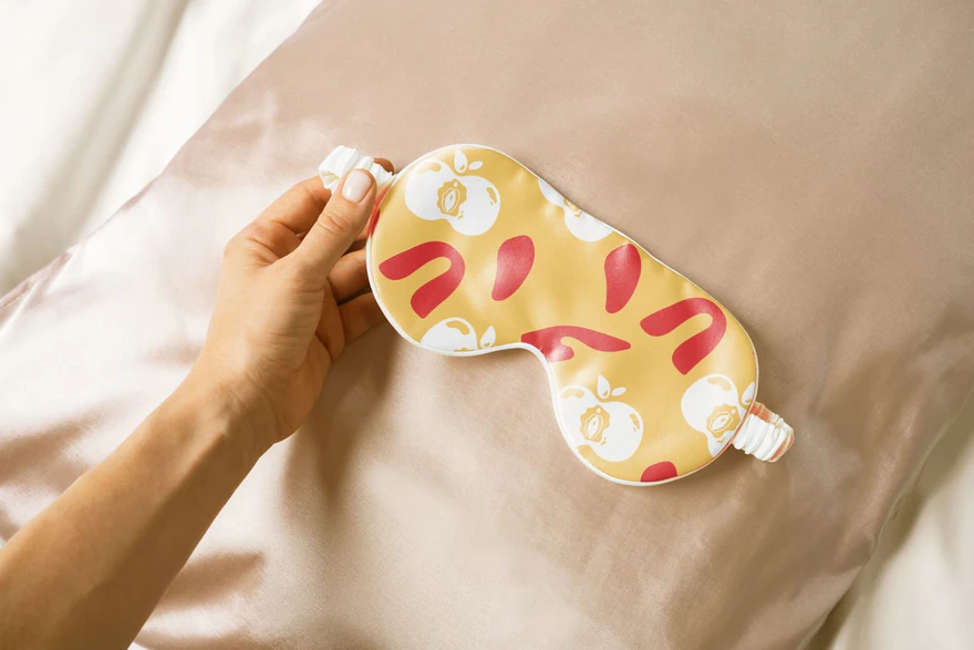 Heaven Touch — Masque de repos illustré rose et jaune