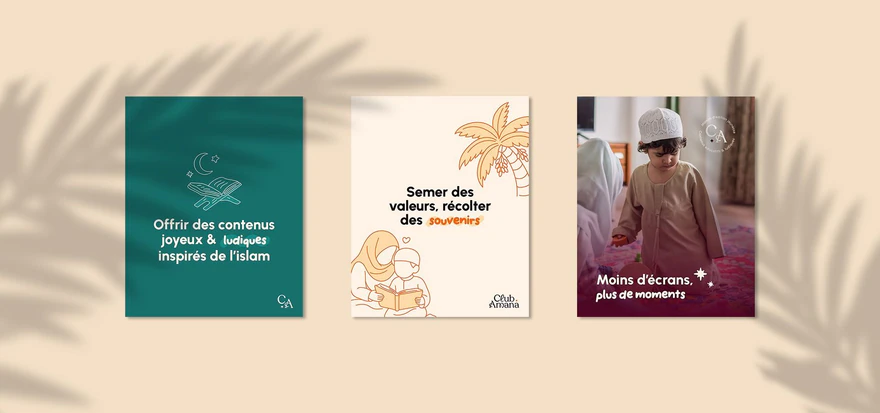 Club Amana — Composition de trois posts pour l’édition jeunesse