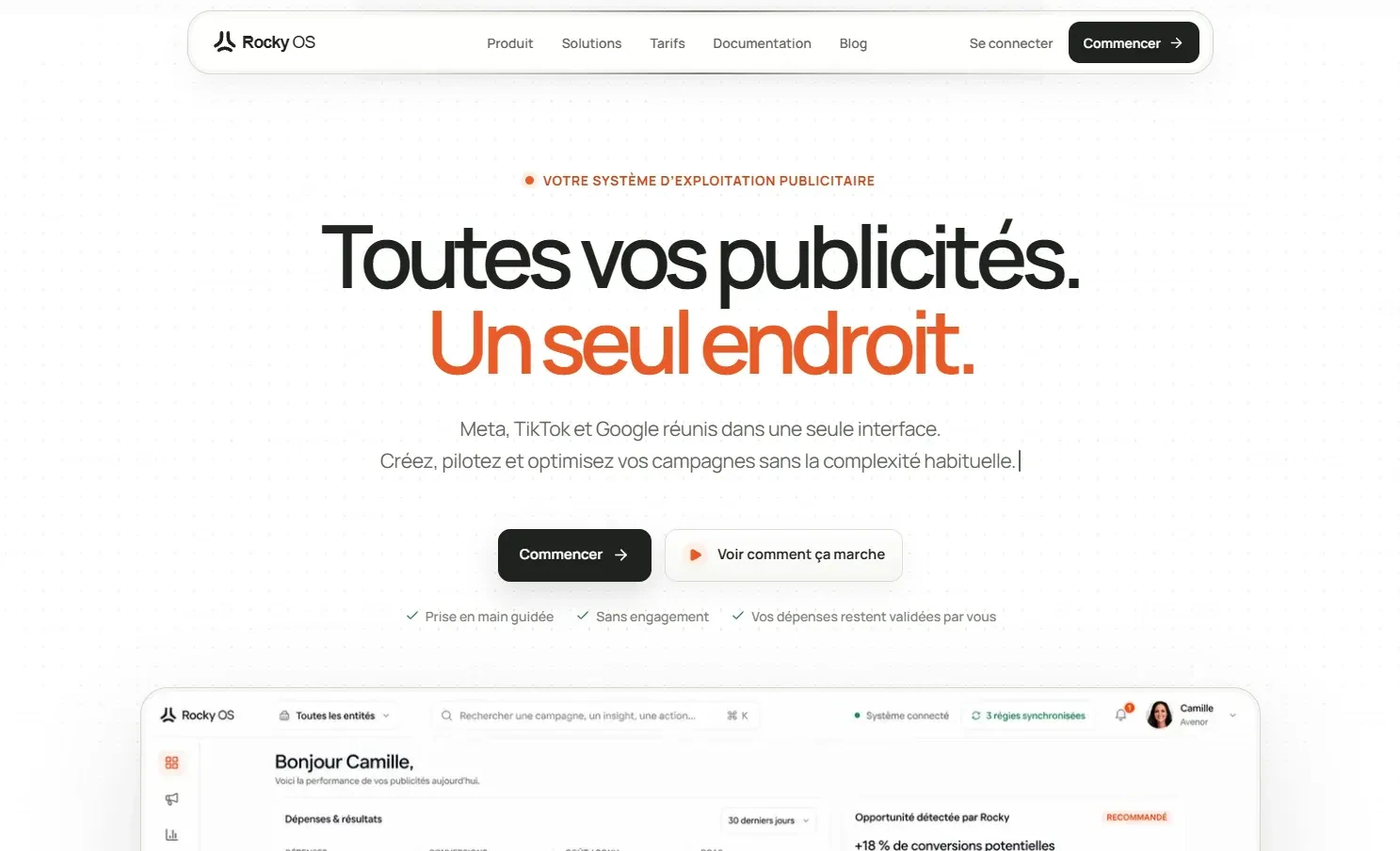 Rocky OS — aperçu