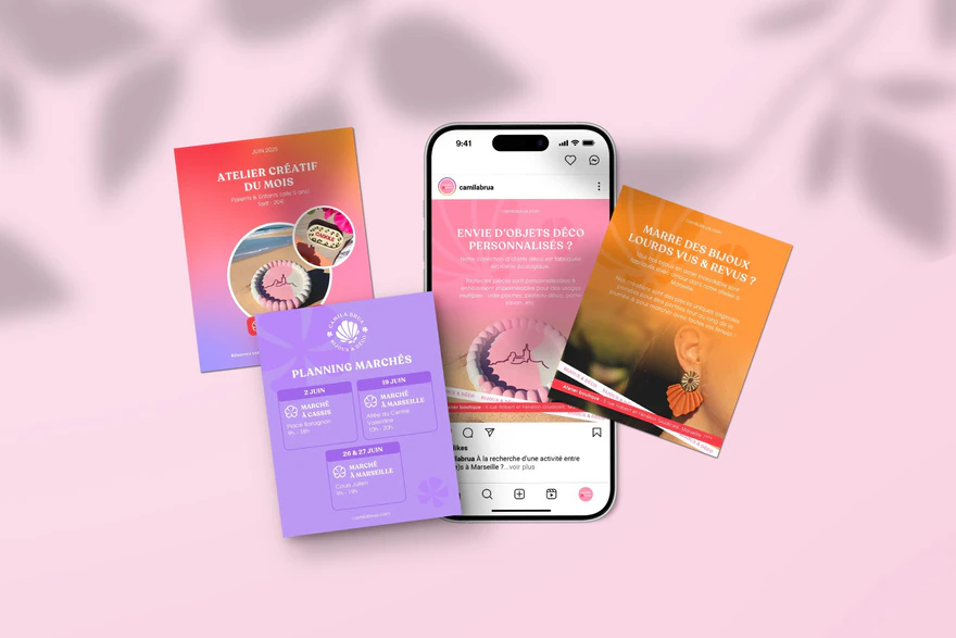Camila Brua — Composition de publications Instagram bijoux