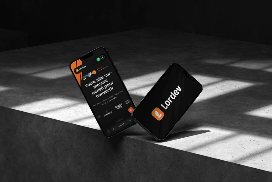 Lordev — Signature de marque et téléphone noir