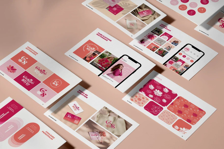 Gehin'Style — Planche complète de charte graphique mode