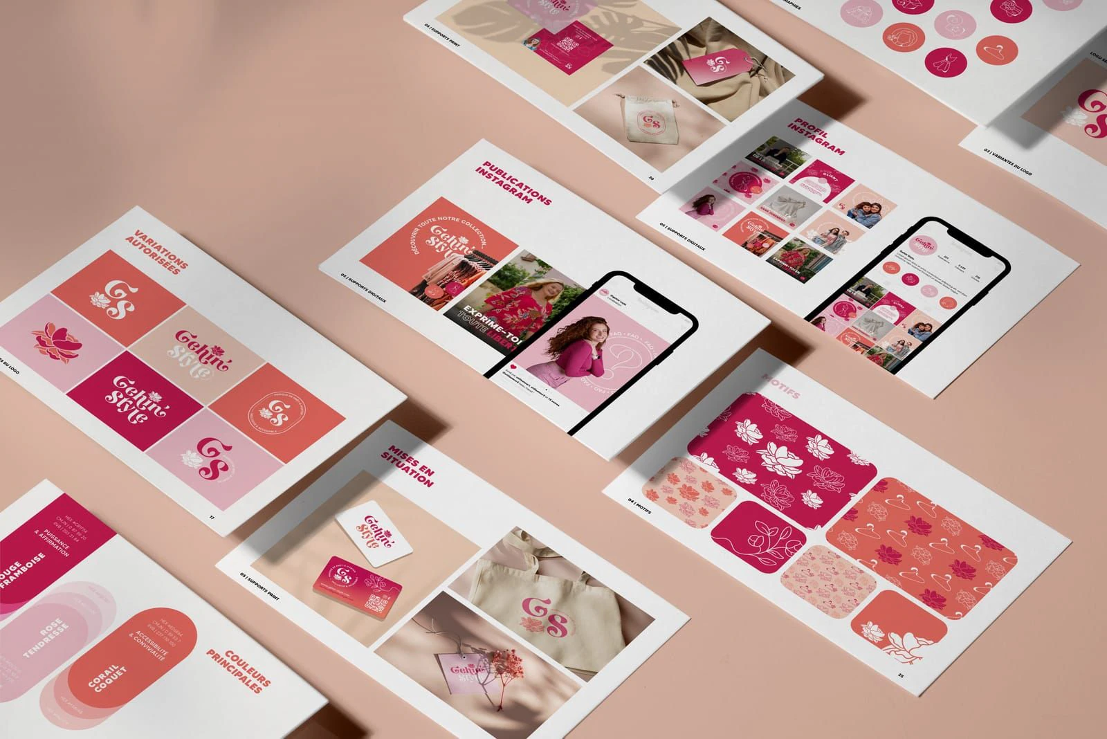Gehin'Style — Planche complète de charte graphique mode