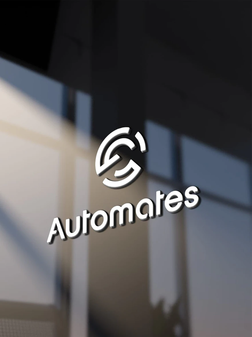 Automates — Enseigne Automates sur verre