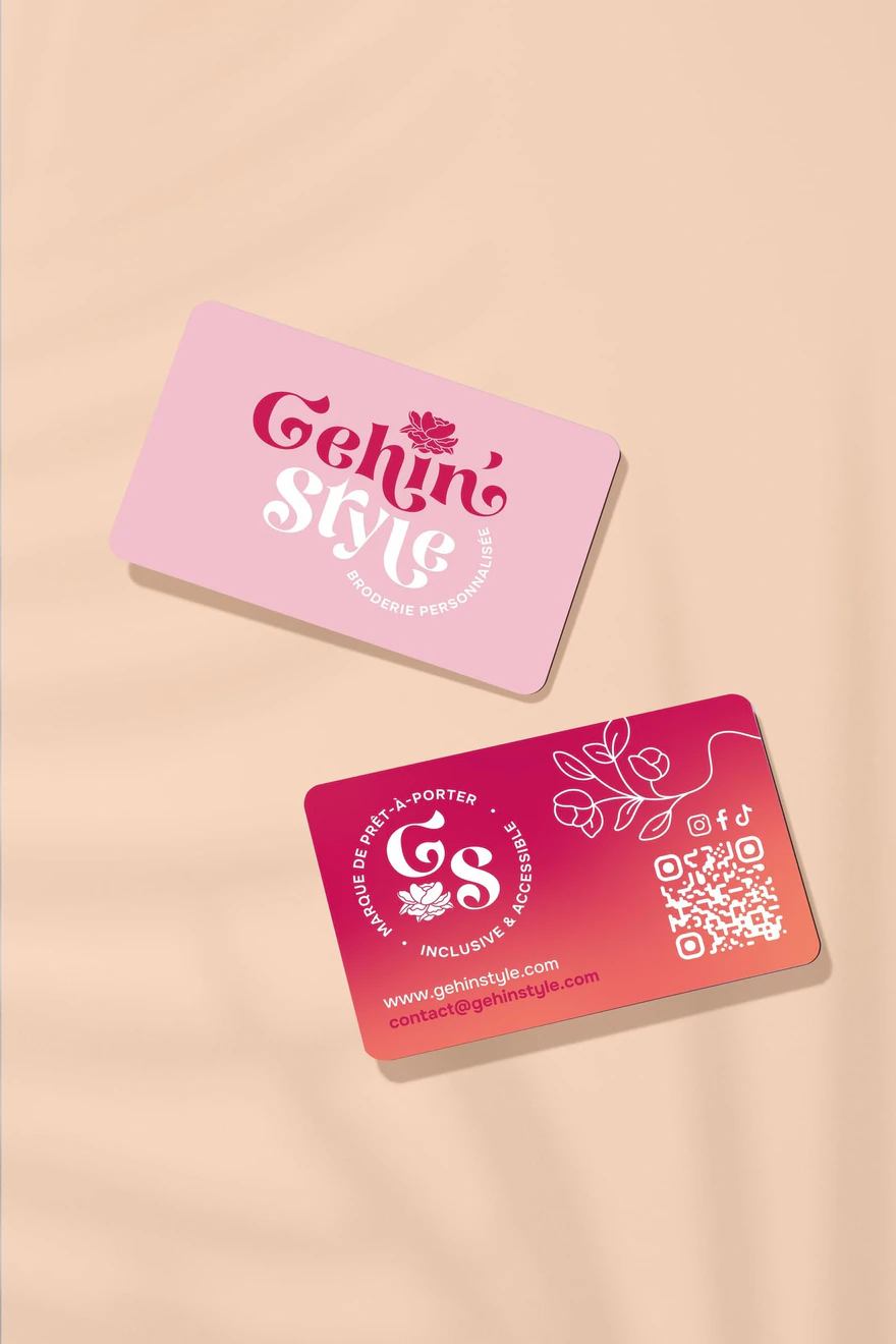 Gehin'Style — Cartes de visite roses