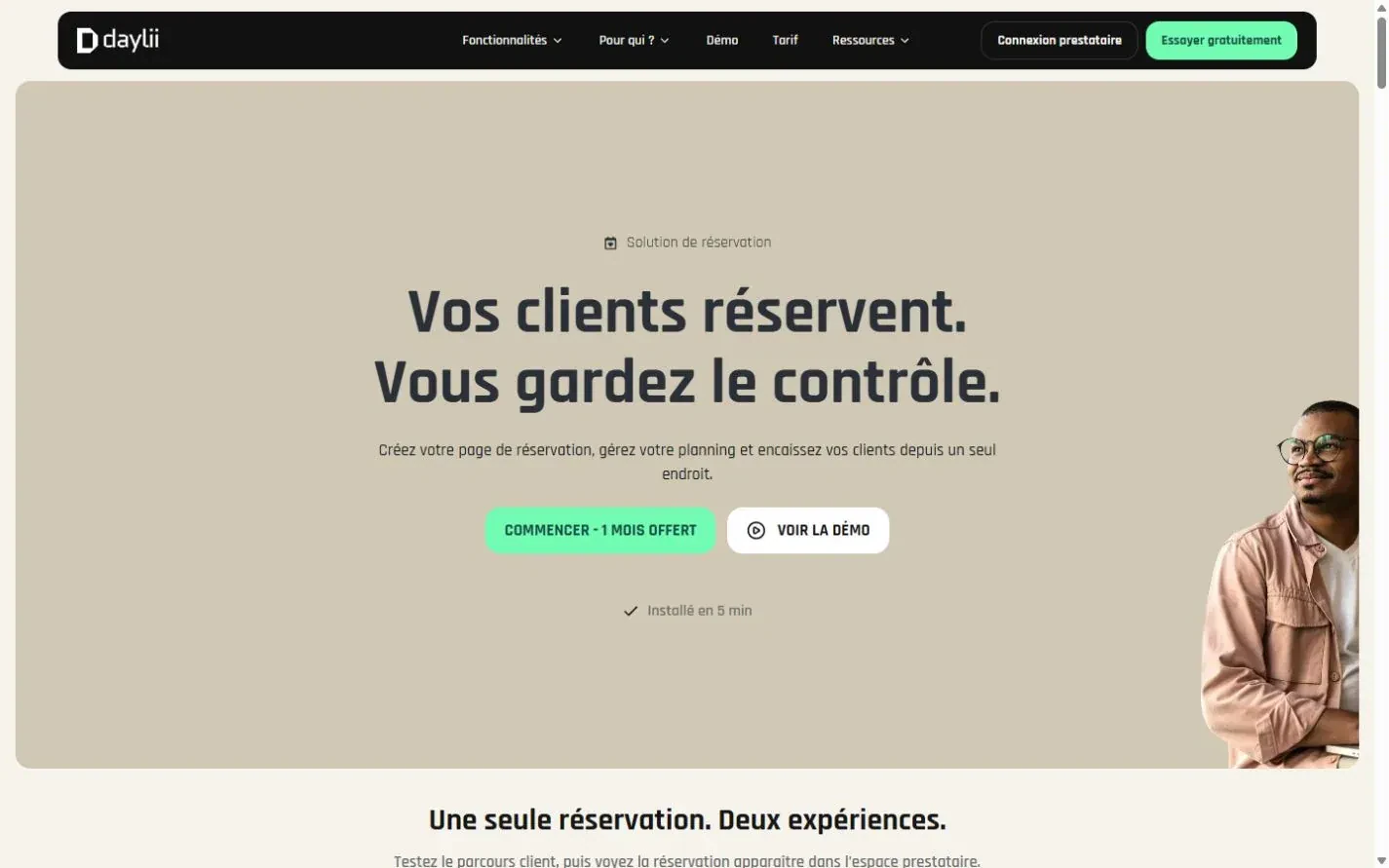 Daylii — aperçu du site