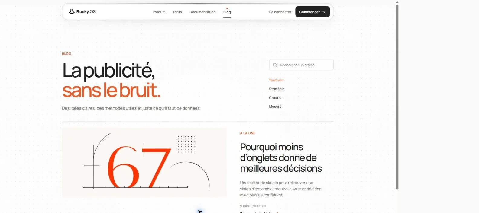Le blog Rocky OS consacré au pilotage publicitaire