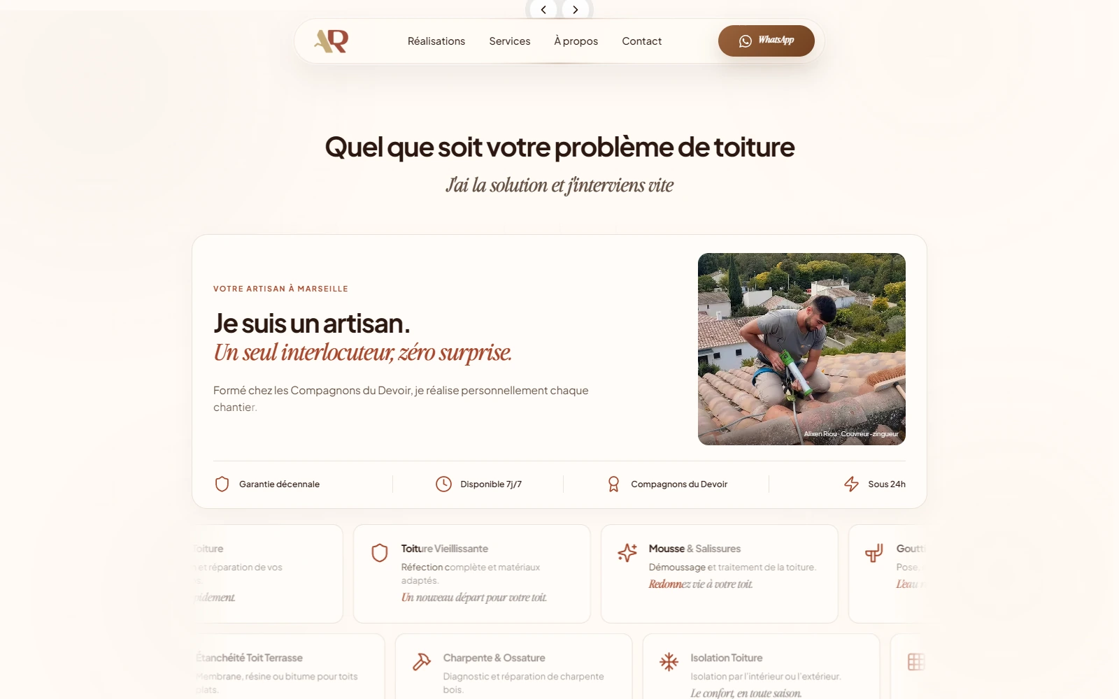 AR Toiture — services