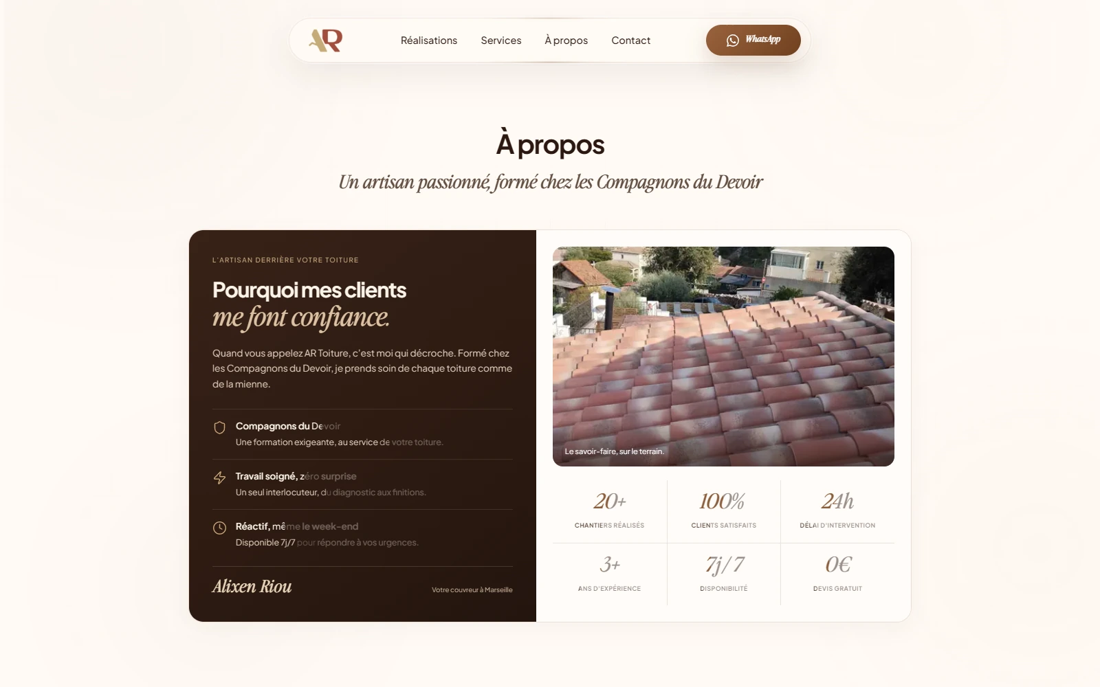 AR Toiture — alixen riou