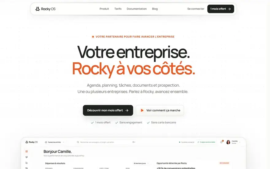 Rocky OS — vue 1 sur 3