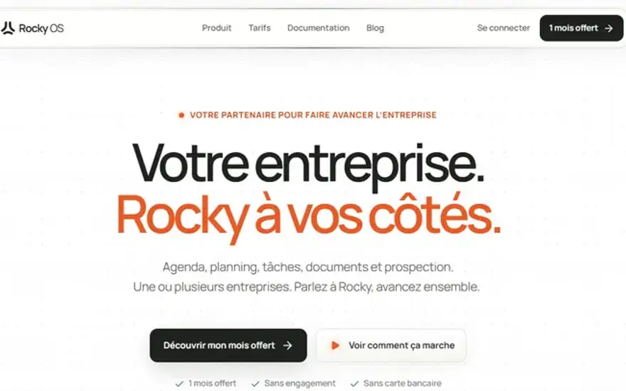 Rocky OS — vue 2 sur 3