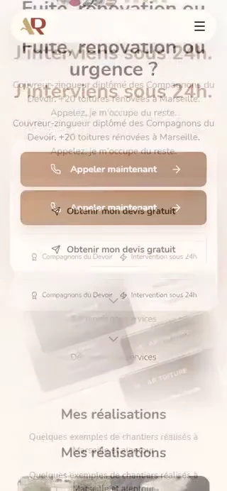 Ar Toiture — démonstration mobile
