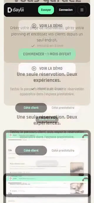 Daylii — démonstration mobile