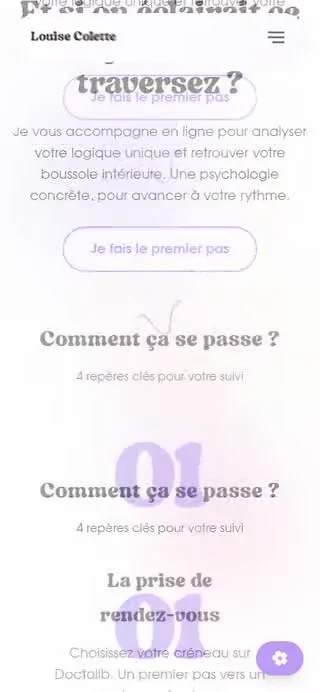 Louise Colette — démonstration mobile