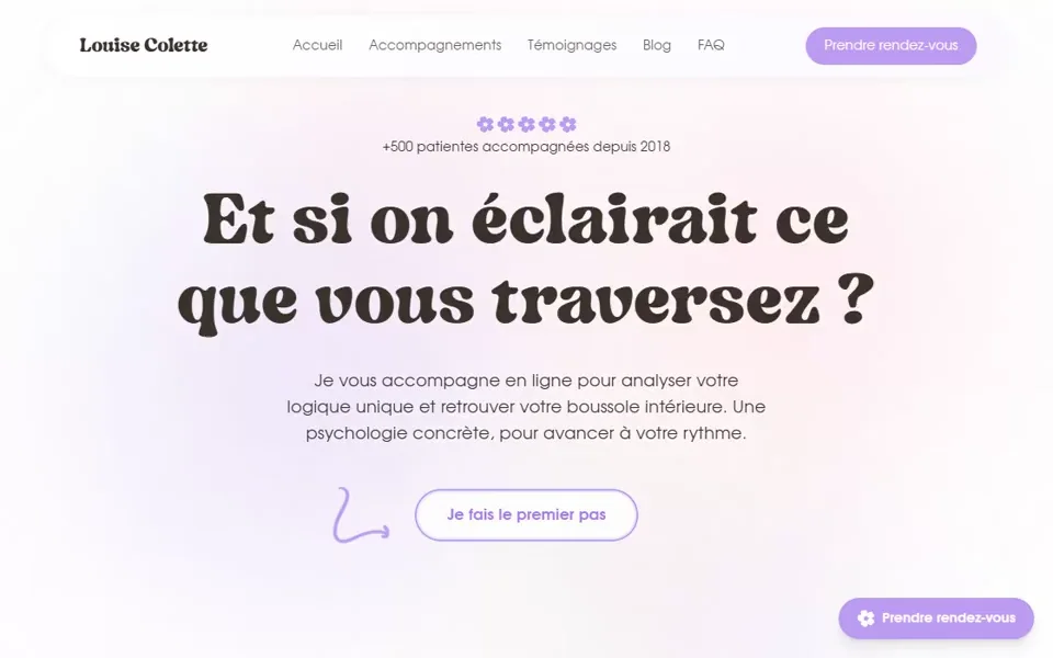Louise Colette — visite du site