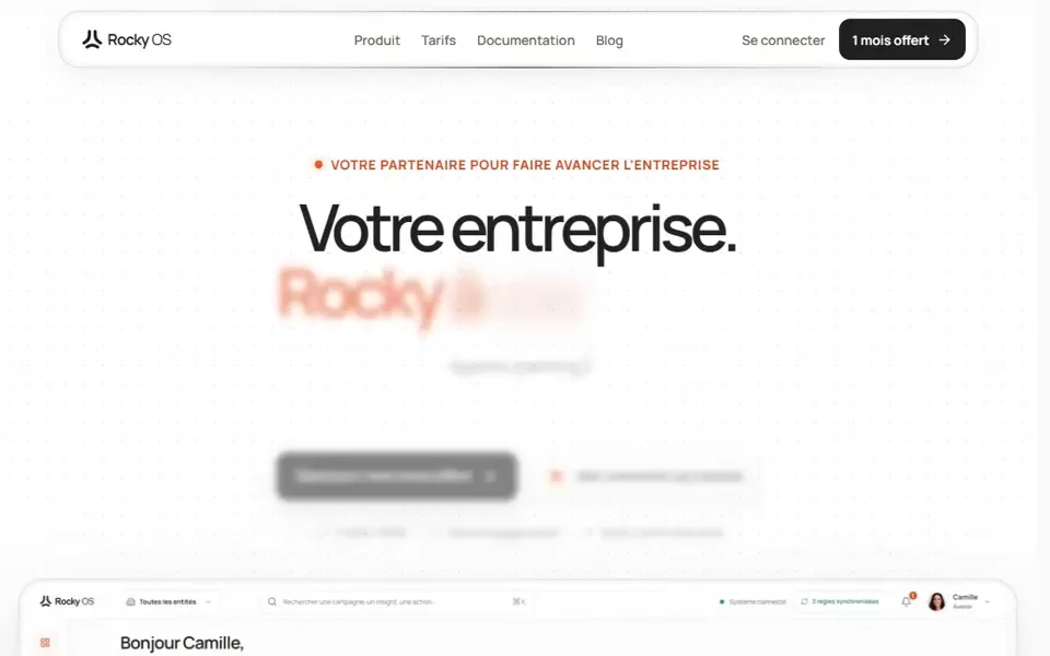 Rocky OS — visite du site